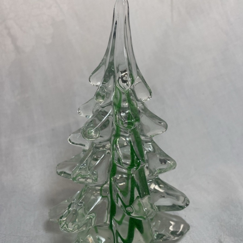 Glass Christmas Tree Figurine